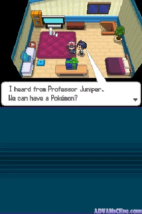 Pokemon - Version Blanche (France) (NDSi Enhanced) screen shot game playing